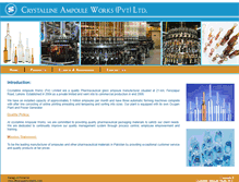 Tablet Screenshot of crystallineampoule.com